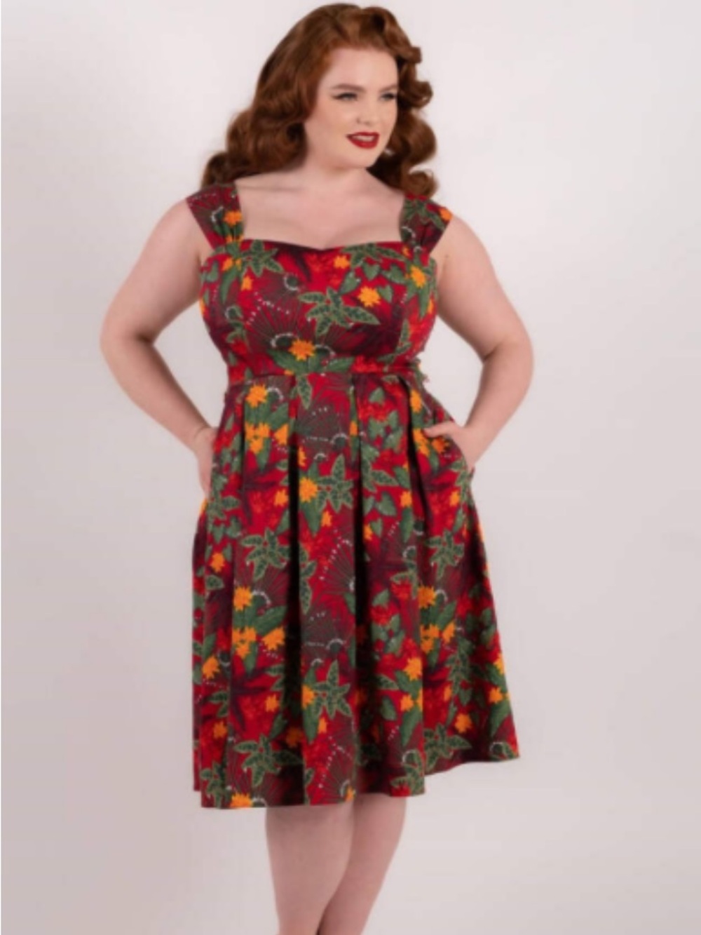 NWT 4X/UK22 Jill Jungle Floral Swing Dress
